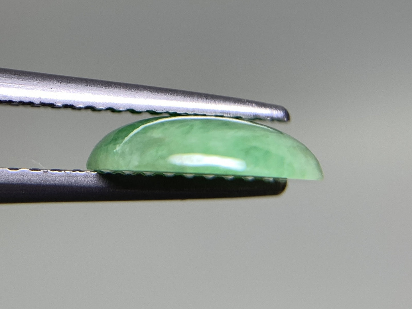 ひすい（ヒスイ 翡翠）  天然  1.770ct  宝石ソーティング付き  10.0㎜×7.9㎜×2.4㎜   ラッピング無料 ルース（ 裸石 ） 4964Y