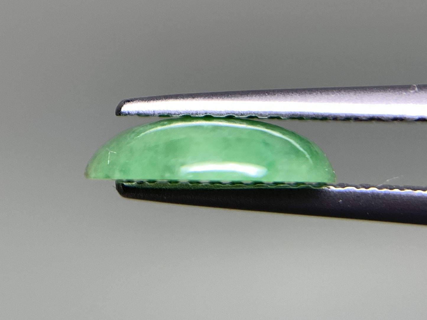 ひすい（ヒスイ 翡翠）  天然  1.770ct  宝石ソーティング付き  10.0㎜×7.9㎜×2.4㎜   ラッピング無料 ルース（ 裸石 ） 4964Y